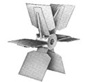 long shaving open fan impeller paddle fan impeller
